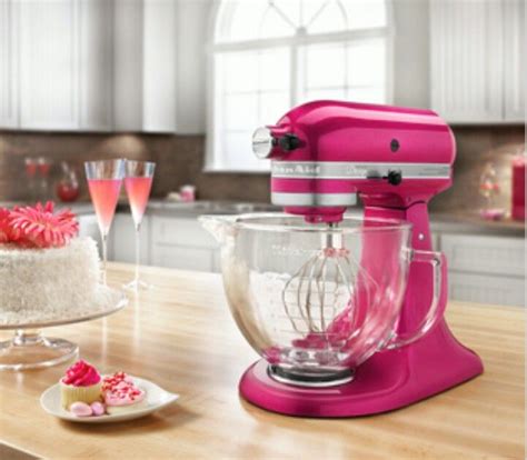 Hot Pink Kitchenaid Mixer With Glass Bowl Specialty Appliances