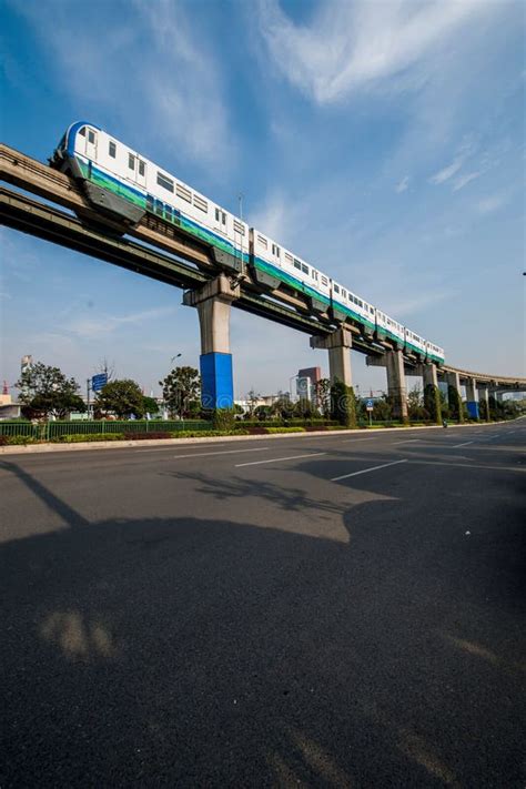 Chongqing Urban Rail Transit Stock Photo Image Of Monorail Station