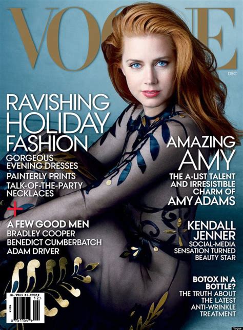 Amy Adams Goes Sheer For Vogues December Cover Huffpost Style