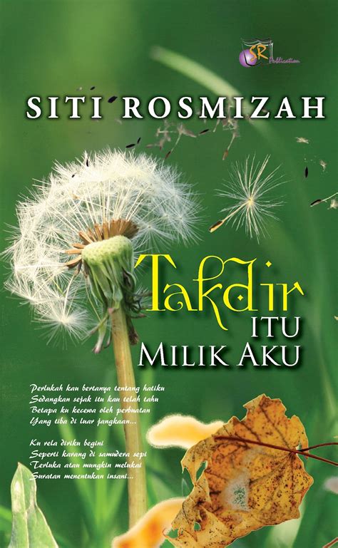 Biodata siti rosmizah penulis novel 7 hari mencintaiku. JUALAN NOVEL PILIHAN : SITI ROSMIZAH