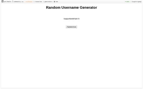 Random Username Generator ― Perchance