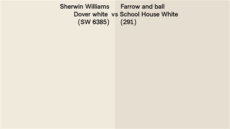 Sherwin Williams Dover White Sw 6385 Vs Farrow And Ball School House