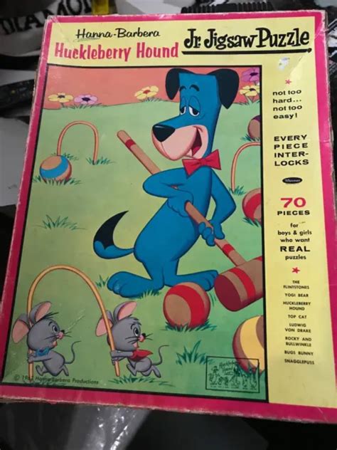 Huckleberry Hound Hanna Barbera Jr Jigsaw Puzzle 1967 Complete 599