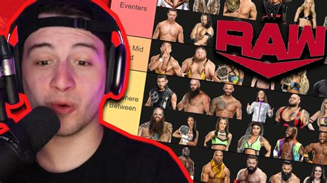 Ranking The ENTIRE WWE Monday Night Raw Roster YouTube