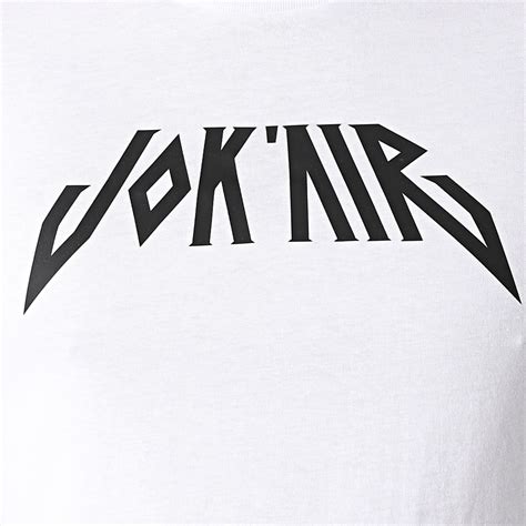 Jok Air Tee Shirt Logo Blanc Noir