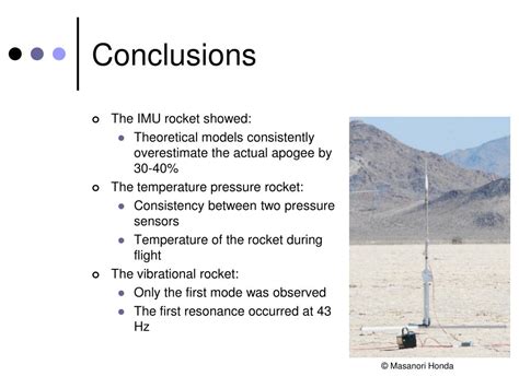 Ppt Characterization Of Model Rockets In Flight Powerpoint