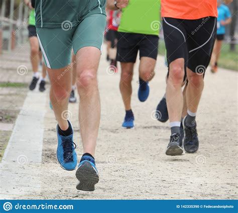 Many People During The Footrace Stock Photo Image Of Practice