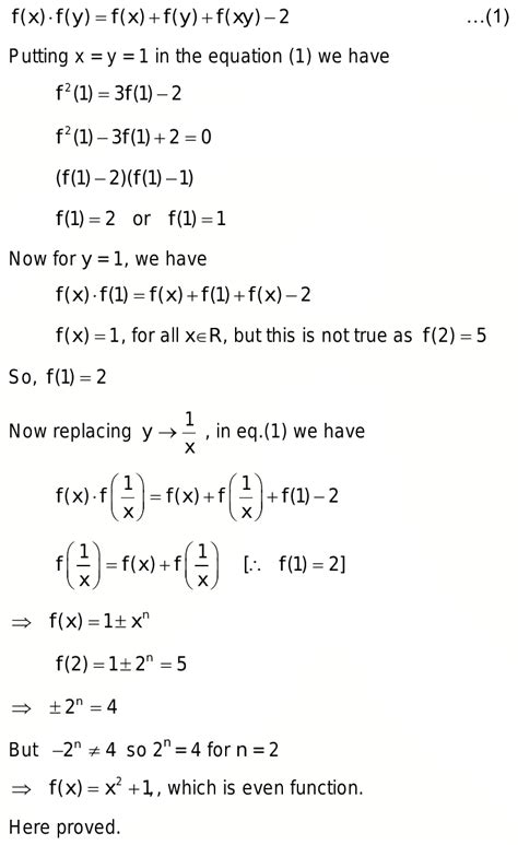 Functions If Fx Is A Polynomial Satisfying Fxfy Fx Fy
