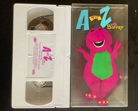 A To Z With Barney Lets Learn The Alphabet Vhs 2002 45986020703 Ebay