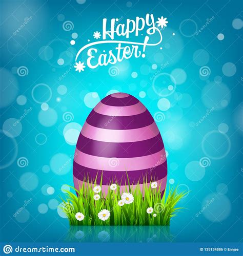 Easter Egg Spring Holidays In April T Seasonal Celebration Stock