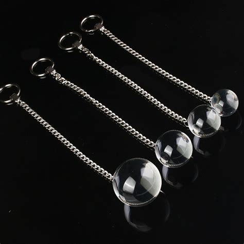 4 Sizes Glass Anal Beads Chain Vaginal Balls Anus Plug Butt Sex Toys