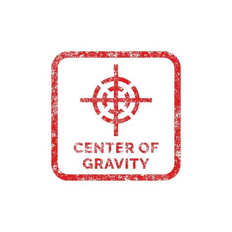 Center Of Gravity Packaging Mark Icon Symbol Vector 24669098 Vector Art