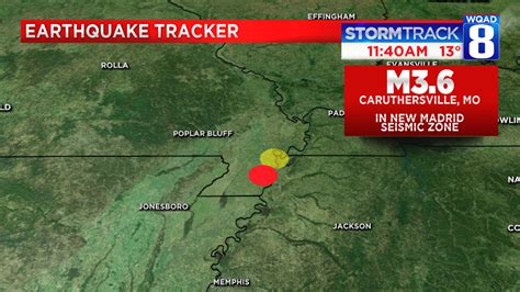 Earthquake Shakes Area Of New Madrid Seismic Zone