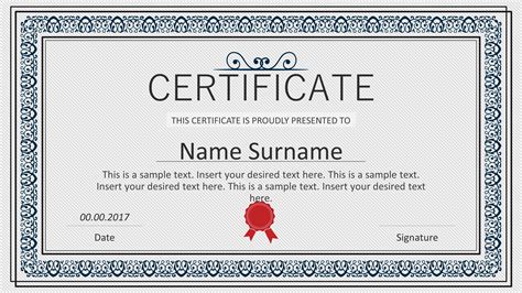 Free printable certificate templates that can all be customized online with our free certificate maker. Winner Certificate PowerPoint Templates - SlideModel