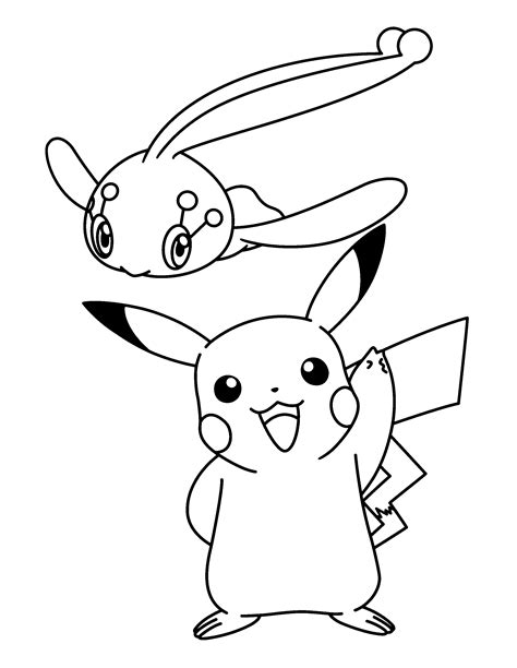 Pokemon And Pikachu Coloring Pages