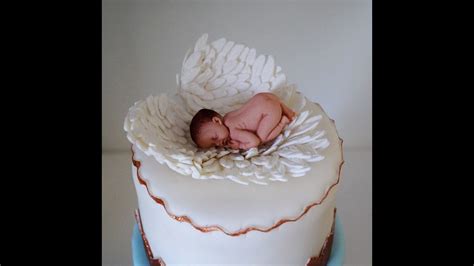 Writing these tips for how to make fondant has me so excited to bake cakes! Cake decorating tutorial | How to make a baby angel cake ...