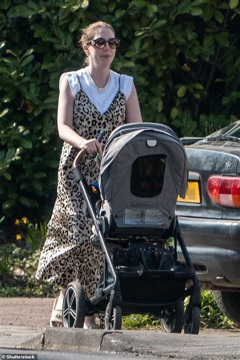 Katherine Ryan Dons A Leopard Print Maxi Dress As She Enjoys Stroll With Her Son Fred Months