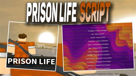 Prison Life Script Admin Commands YouTube