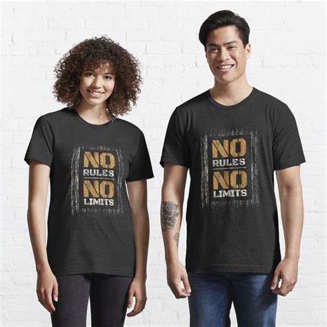 No Rule No Limits T Shirt For Sale By Anziehend Redbubble