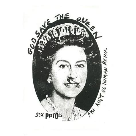 Sex Pistols God Save The Queen Promo Poster Punk Queen Elizabeth Ii 24x36