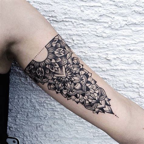 Amazing Arm Mandala Tattoo Inner Upper Arm Tattoos Tattoos Upper