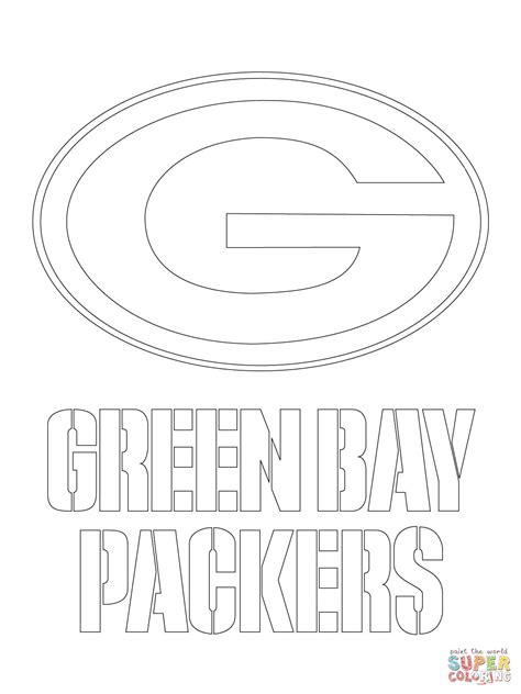 Green Bay Packers Logo Coloring Page Free Printable Coloring Pages