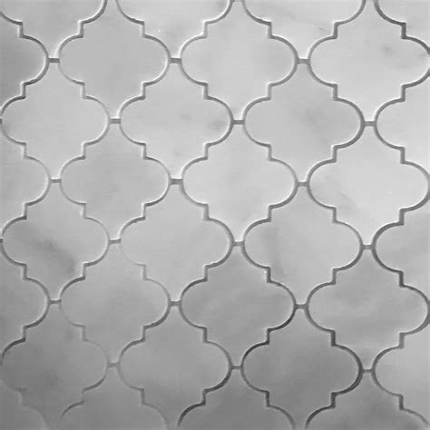 Mosaic wall art marble tiles $430.50. White Marble Mosaic Arabesque | Lantern Tile