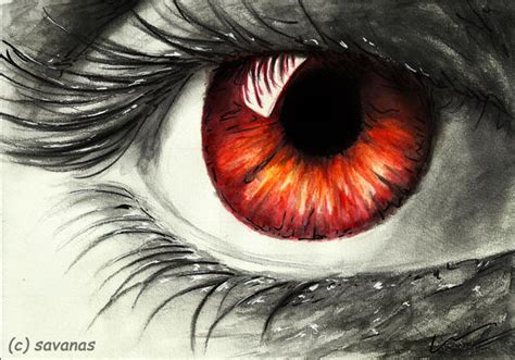 Fire Eye By Savanasart On Deviantart