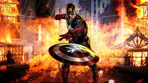 Captain America 4k Wallpaper Art