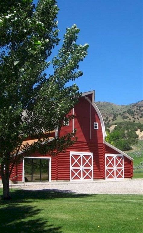 45 Beautiful Rustic And Classic Red Barn Inspirations Barn House Plans Red