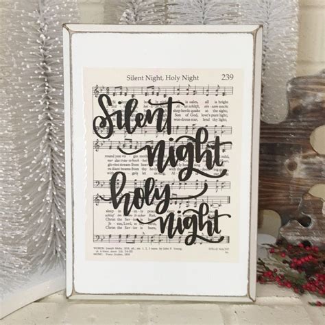 Silent Night, Holy Night | Holy night, How to distress wood, Silent night holy night