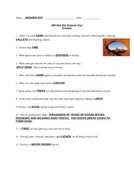 Bill Nye Erosion by PurplePanda | Teachers Pay Teachers