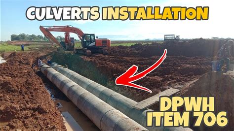 Culverts Installation Dpwh Item 706 Concrete Pipes How To Install