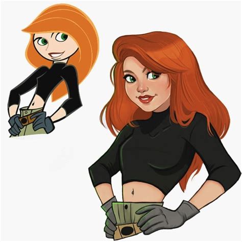 art by elliee on instagram “the votes are in and kim possible won based on the votes on my