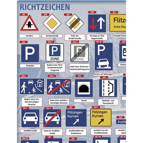 Poster Mit Allen Verkehrszeichen Nach Stvo