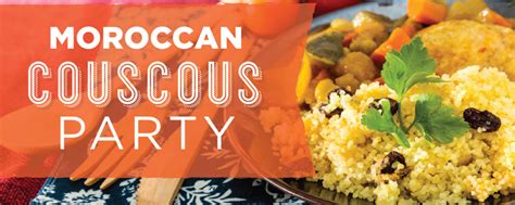Place the couscous in a large dish, form a hole in the centre, and place meat in it then. Moroccan Couscous Party | Ashland Food Coop