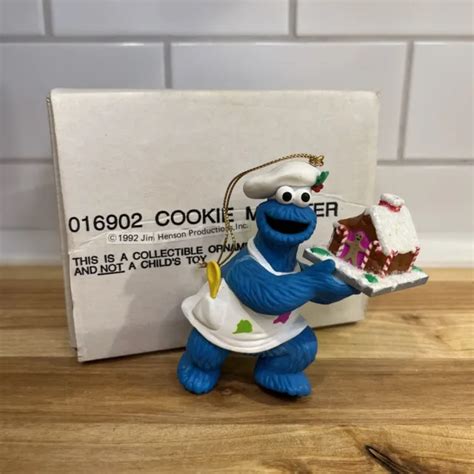 Cookie Monster Jim Henson Christmas Holiday Ornament Sesame Street 1992
