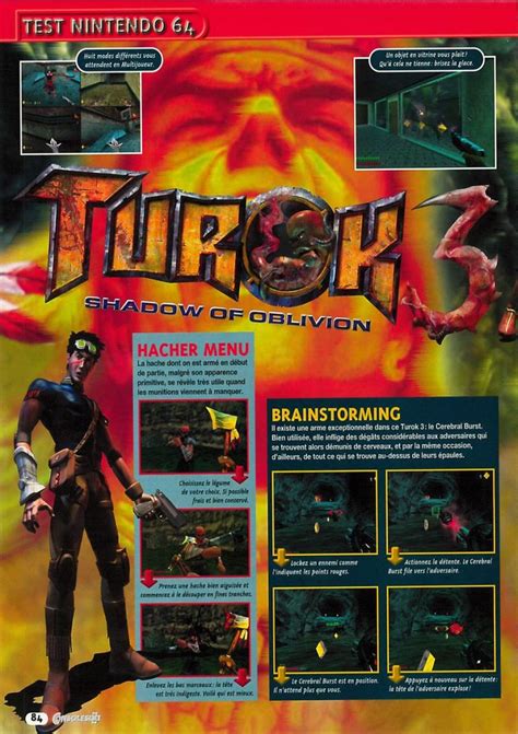 Scan Of The Review Of Turok 3 Shadow Of Oblivion Published In The