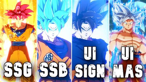 Dragon Ball Fighterz Goku Ssg Ssgss Ui Omensign Ui Mastered 4k