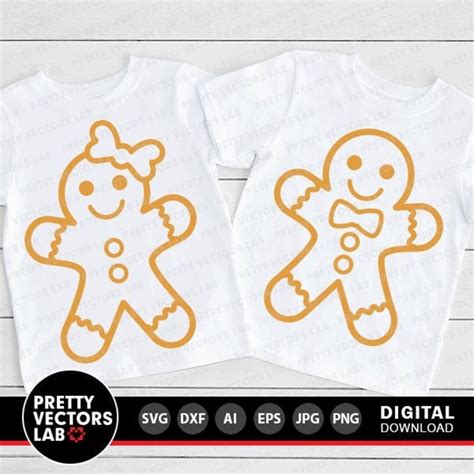 Gingerbread Cookies Svg Christmas Svg Gingerbread Couple Svg Dxf Eps
