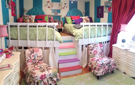 22 Adorable Girls Shared Bedroom Designs Kid Beds Kids Room Design