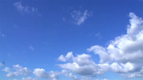 Blue Sky With Clouds Timelapse Stock Footage Video 100