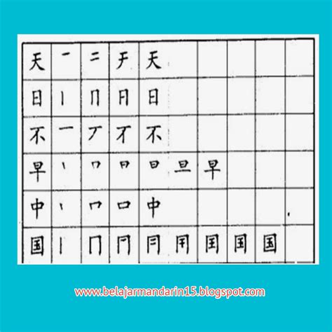 Menulis Huruf Mandarin Hanzi Dengan Tangan Belajar Mandarin