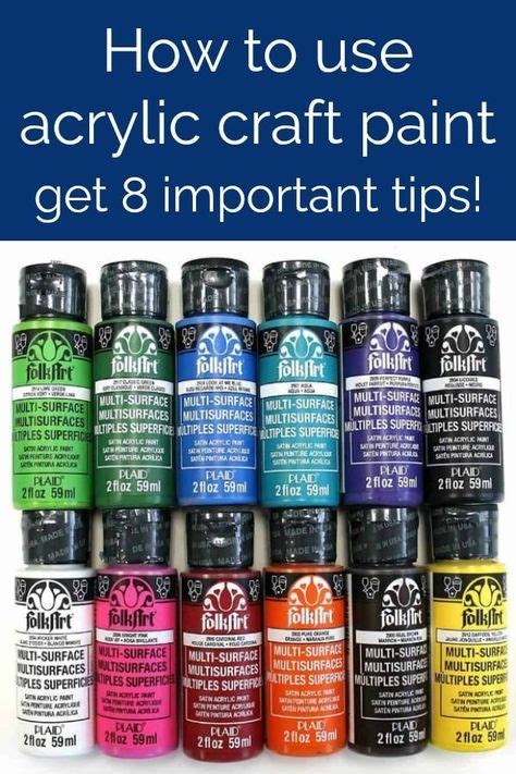 Craft Paint 101 My Top Tips For Using Acrylic Paint Acrylic Craft