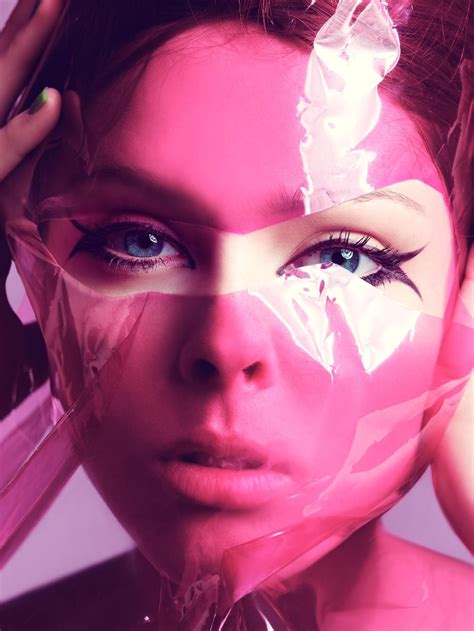 Pink Plastic Coco Rocha Photographed By Craig Mcdean For W Magazine