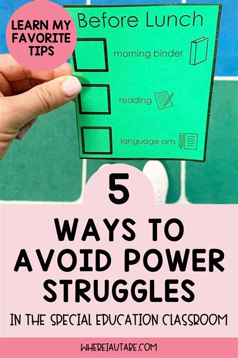 5 Ways To Decrease Power Struggles In Your Classroom In 2023 Life