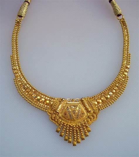 Traditional Design 20k Gold Necklace Choker By Tribalsilver99 Indian