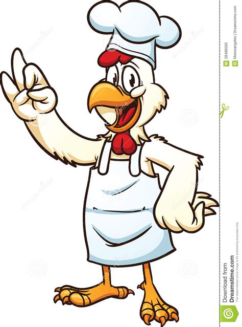 Chicken Chef Stock Vector Image 58486560