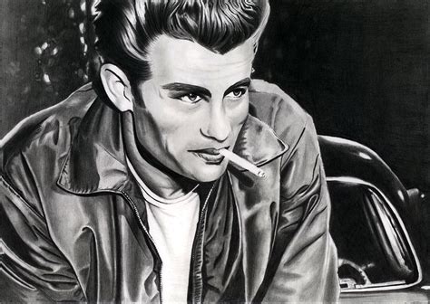 James Dean Drawing By Cool Canvas