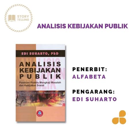 Jual Buku Analisis Kebijakan Publik By Edi Suharto Phd Shopee